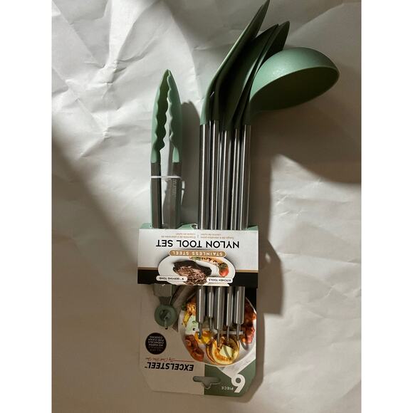 Kitchen Utensils Silicone Cooking Utensils, Nonstick With Natural Acacia Wood - Picture 9 of 13